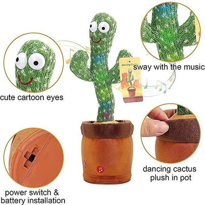 Zenavue Musical Dancing & Mimicry Cactus Toy