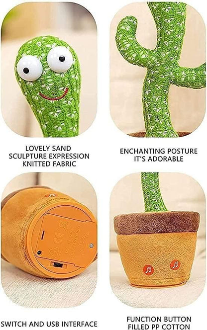 Zenavue Musical Dancing & Mimicry Cactus Toy